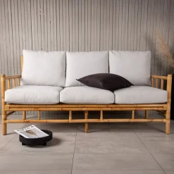 Discount Nohr 3-zits Tuinbank Zev Rotan Naturel