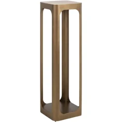 Richmond Interiors Zuil Claridge Keramiek/Glas en ijzer, 100cm hoog Goud