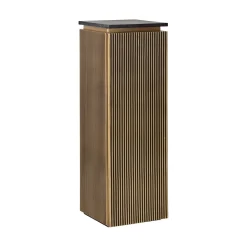 Richmond Interiors Zuil met opbergruimte Ironville Marmer en Brass, 110 x 35cm