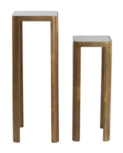 Outlet Light & Living Zuil Oxe Set van 2 stuks, kleur Antiek Brons