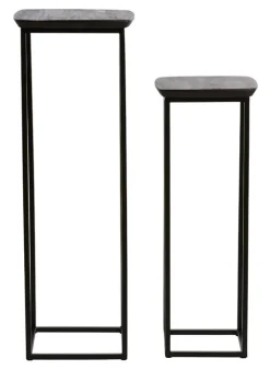 Light & Living Zuil Quenza Acaciahout, Set van 2 stuks