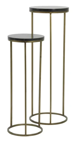 Outlet Light & Living Zuil Sobrina Set van 2 stuks, kleur Antiek Brons