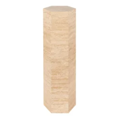 Clearance Richmond Interiors Zuil Vespin Travertin, 90cm hoog Beige