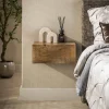 Outlet LifestyleFurn Zwevend Nachtkastje Dulse Mangohout, Met 1 lade