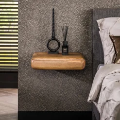 Online LifestyleFurn Zwevend Nachtkastje Dyron Mangohout Massief mango zandkleur