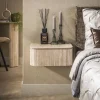 Clearance LifestyleFurn Zwevend Nachtkastje Laycie Keramiek in Travertin-look, Met 1 lade