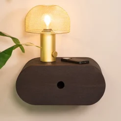 Sale LABEL51 Zwevend Nachtkastje Rise Mangohout, Met 1 lade