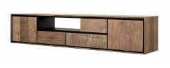 New DTP Home Zwevend TV-meubel Metropole Teakhout, 195cm Naturel