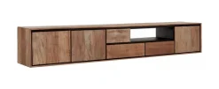 Discount DTP Home Zwevend TV-meubel Metropole Teakhout, 235cm Naturel